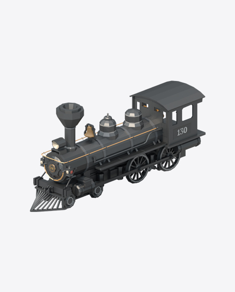 Low Poly Locomotive - Model