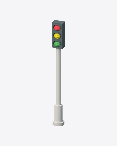 Low Poly Traffic Lights - Model