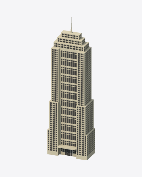 Download Low Poly Skyscraper Transparent PNG on YELLOW Images - YI3601976