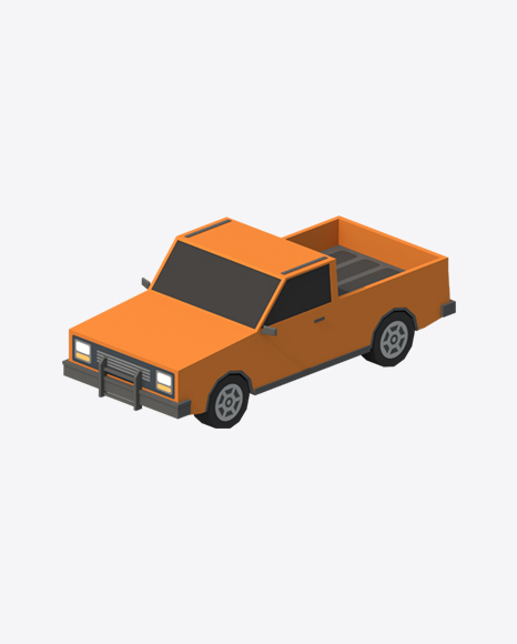 Low Poly Pick-Up - Model