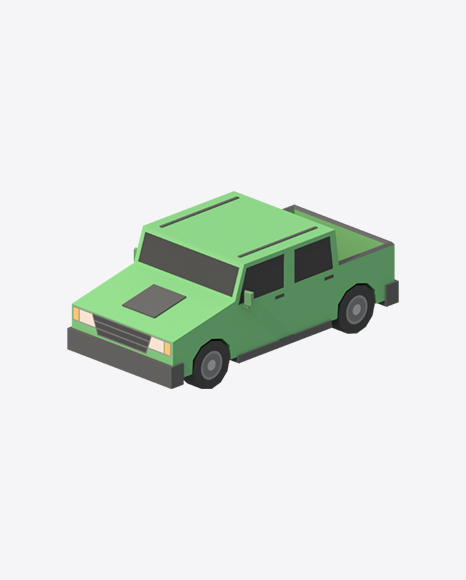 Low Poly Pick-Up - Model