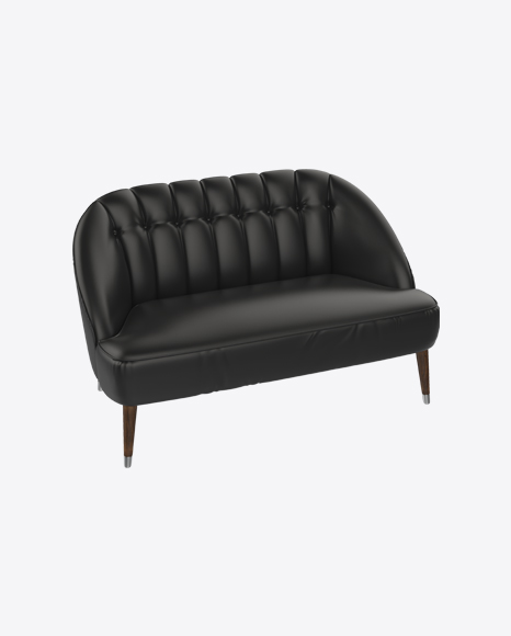 Black Leather Sofa - Interior