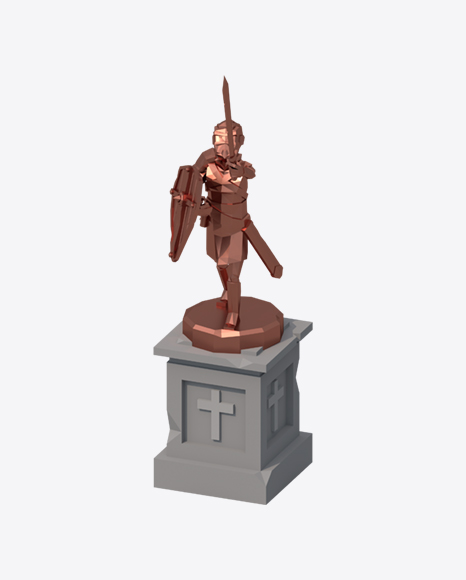 Low Poly Statue - Landmark