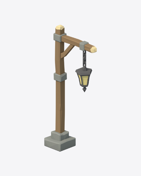 Low Poly Street Light - Lamp