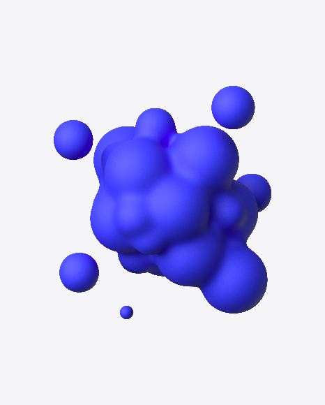 Blue Matte Metaball - Polymorph