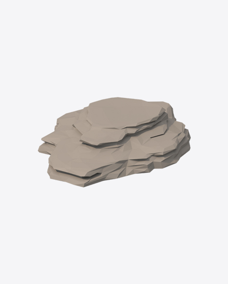 Low Poly Rock Plateau - Outdoors