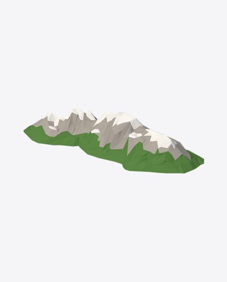 Low Poly Mountains - Snow