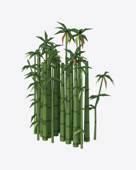 Low Poly Bamboo - Branch