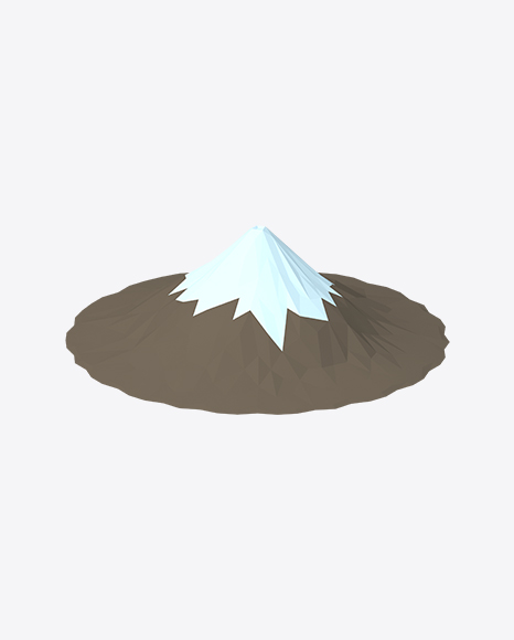 Low Poly Mountain - Snow