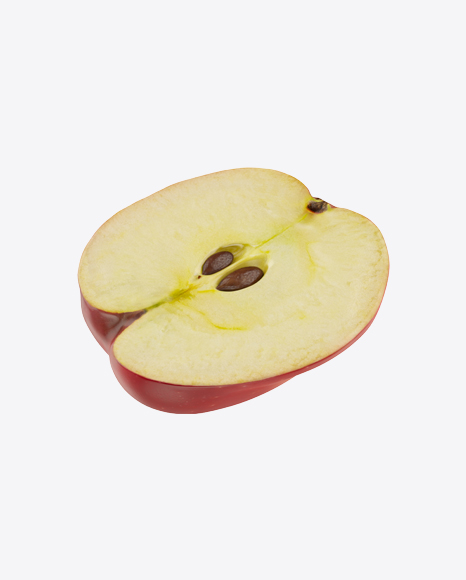 Half of Red Apple - Glossy