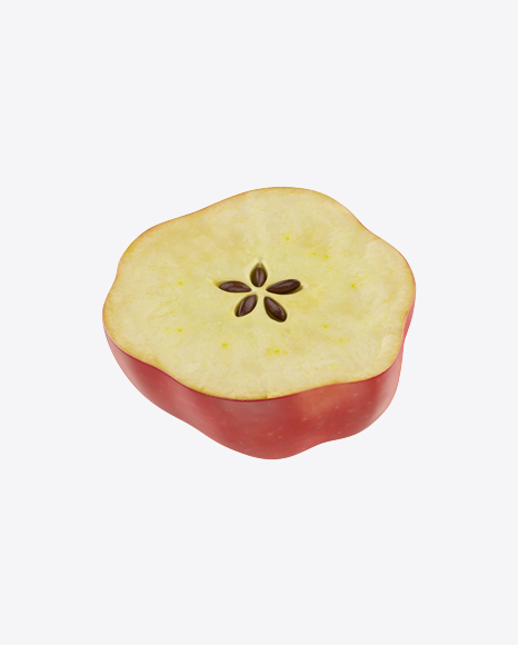 Half of Red Apple - Glossy