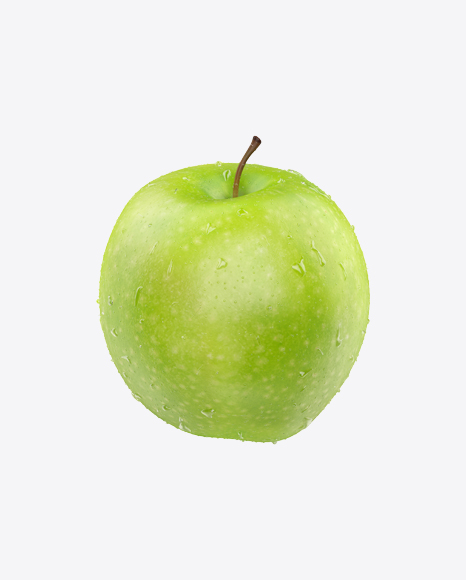 Green Apple with Water Drops - Condensed