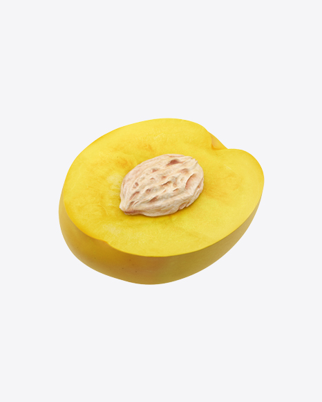 Half of Yellow Nectarine - Seed