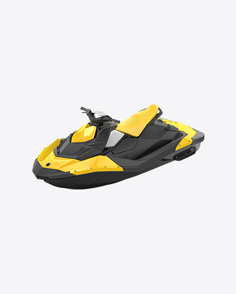 Yellow Jet Ski - Scooter