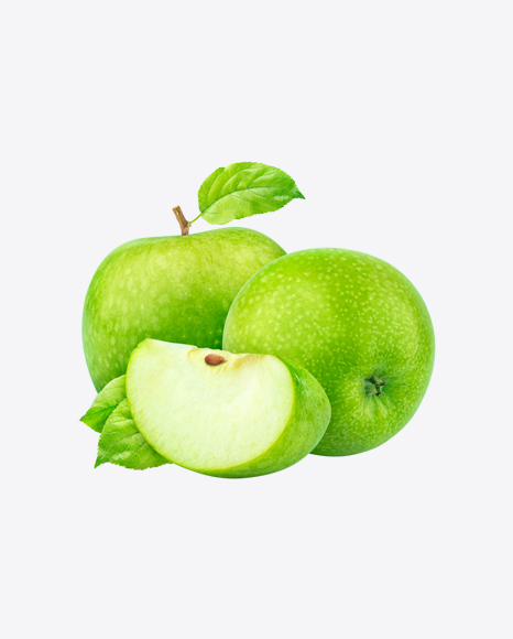 Green Apples with Slice - Peel