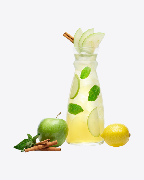 Apple Lemonade Glass Decanter - Condensed