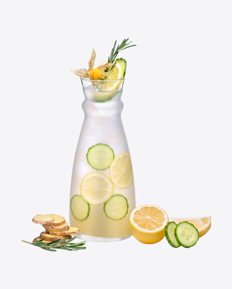 Cold Lemonade Glass Decanter - Condensed