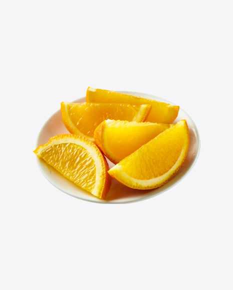 Orange Slices in Plate - Plate