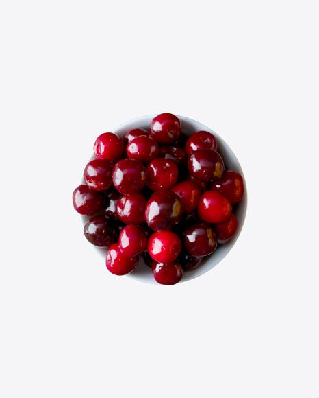 Cherries in White Bowl - Berry