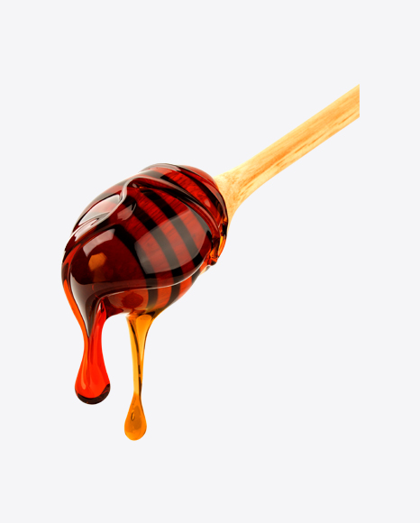 Wooden Dipper w Honey - Honey