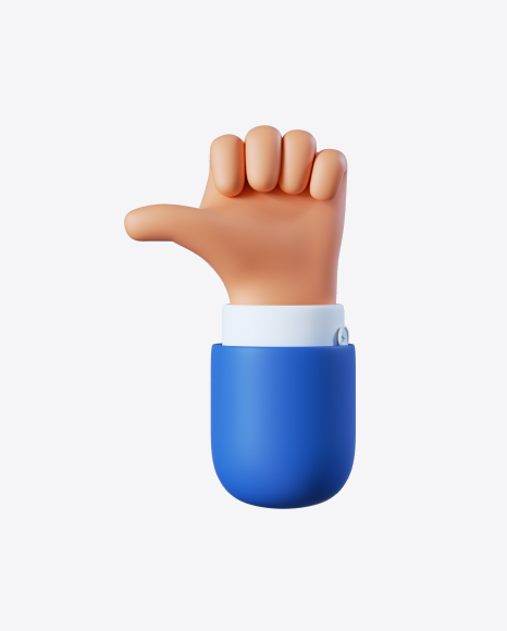 Cartoon Hand Thumbs Up Gesture - Emojies