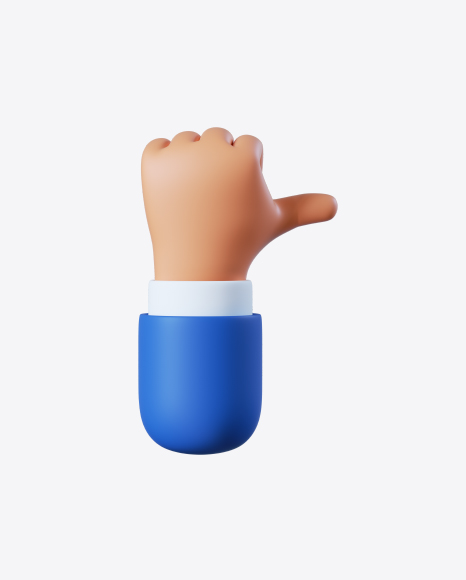 Cartoon Hand Thumb Up Gesture - Icons